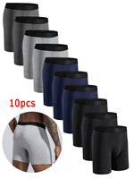 Boxer Mi-Long en Coton pour Homme, Sous-Vêtement Masculin, Sexy, Zones Me Goals Box, Slip Calvin Hot, 10 Pièces 1